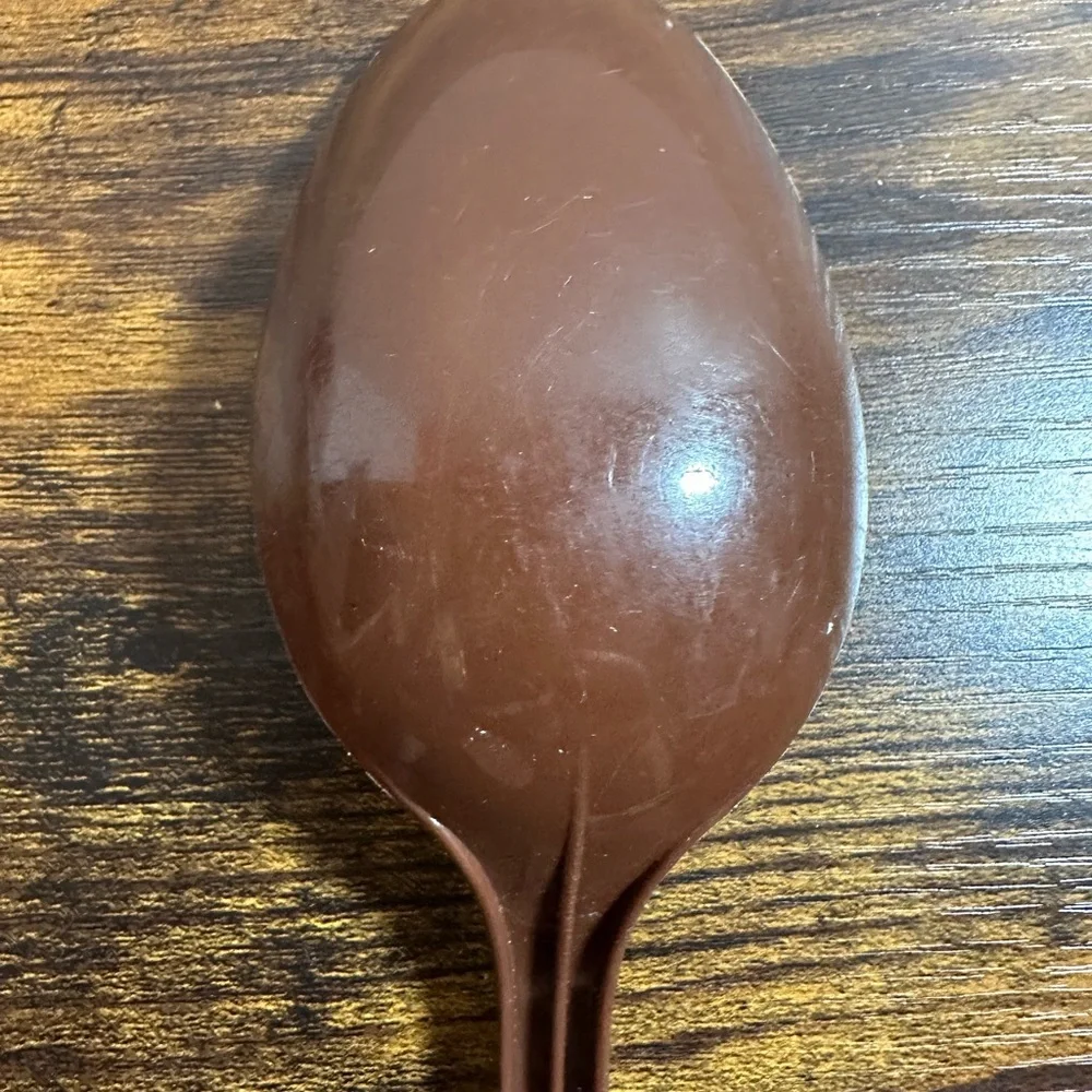 Vintage EKCO Nylon Plastic Serving Spoon‎ Ladel Brown USA